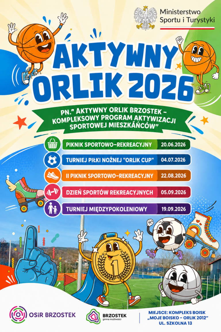 „AKTYWNY ORLIK” W BRZOSTKU – SPORTOWE WEEKENDY I EDUKACJA DLA MIESZKAŃCÓW