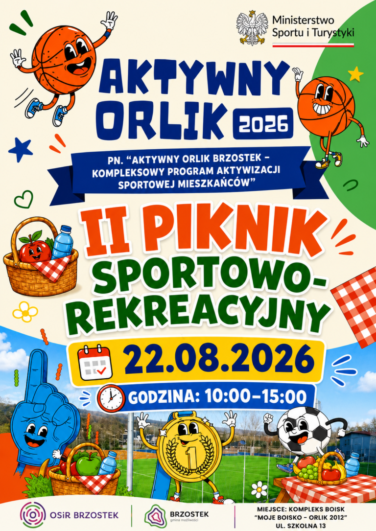 „AKTYWNY ORLIK” W BRZOSTKU – II PIKNIK SPORTOWO-REKREACYJNY