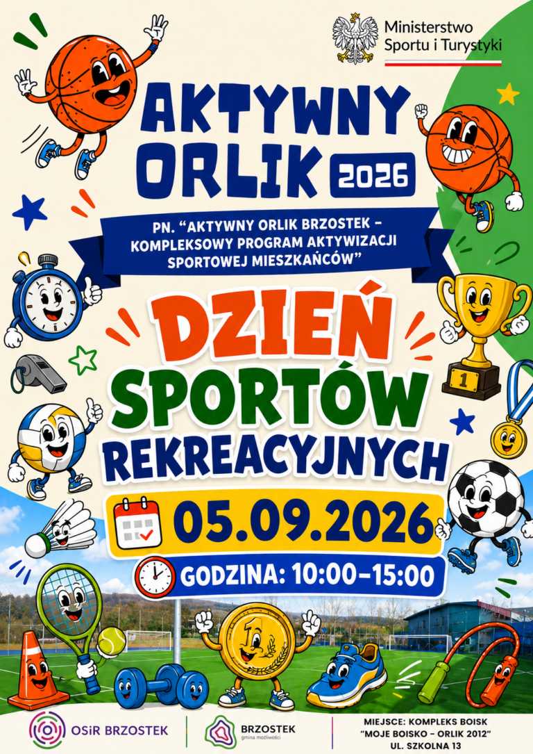 DZIEŃ SPORTÓW REKREACYJNYCH – ,,AKTYWNY ORLIK” W BRZOSTKU